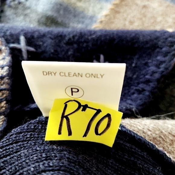 Vintage Woolrich 100% Wool Christmas Sweater Vest Cardigan Patchwork Medium EUC - Picture 13 of 13